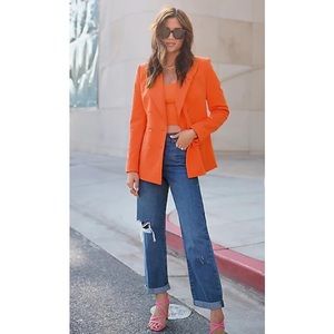 Express - Mid Rise Ripped Boyfriend Jeans